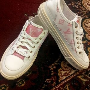 Louis Vuitton pink stellar trainers